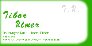 tibor ulmer business card